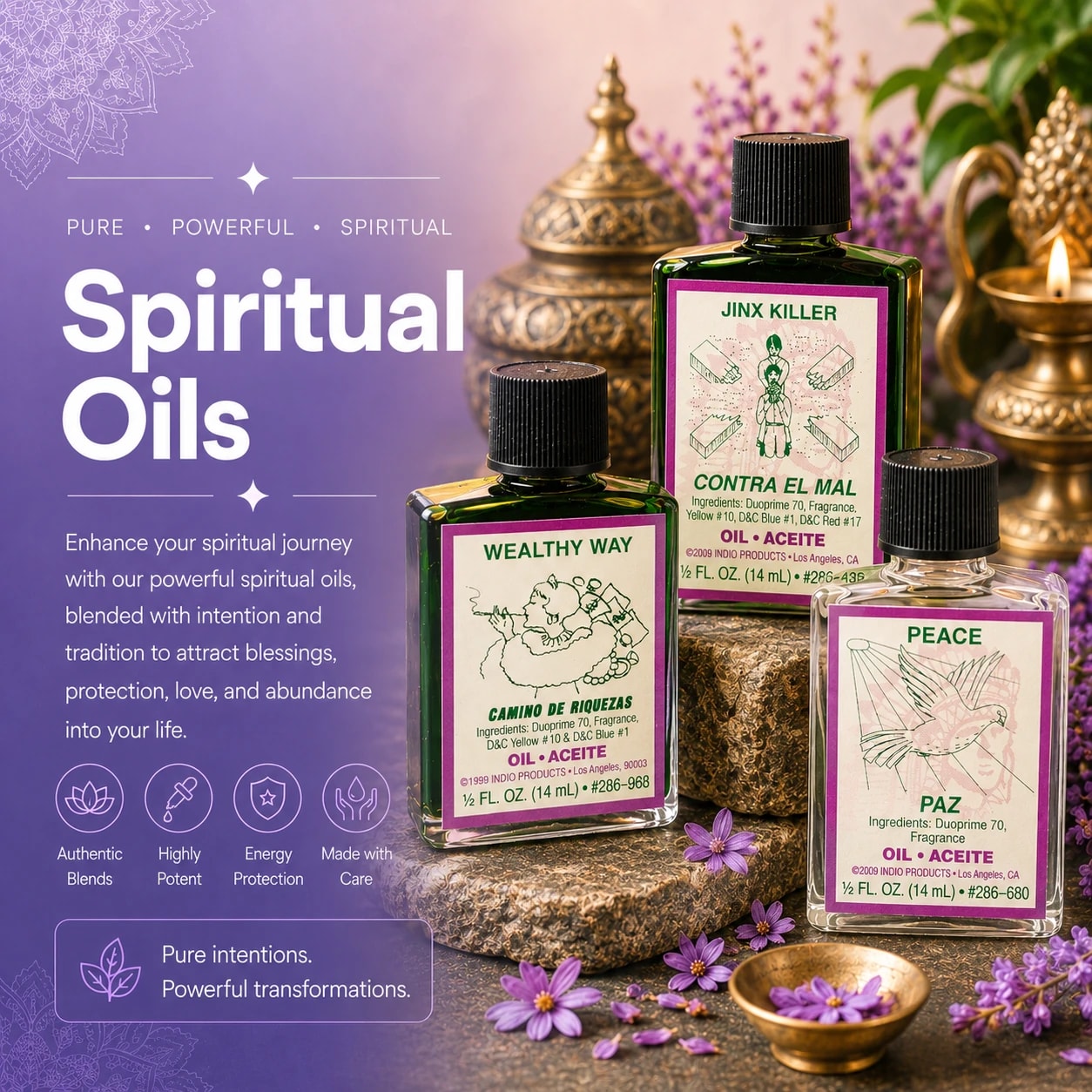 Virginia & Rook Spiritual Oils collection