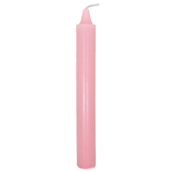6 inch taper candle in pink 6 inch taper candle in pink