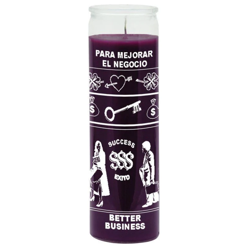 7 day candle better business in purple 7 day candle better business in purple