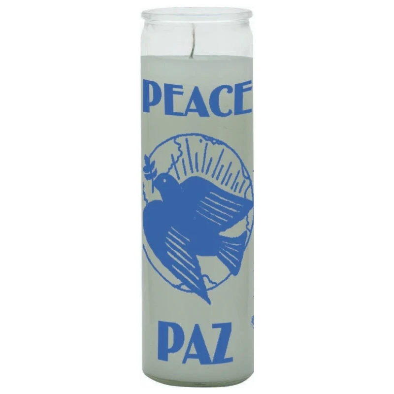 7 day candle peace in white 7 day candle peace in white