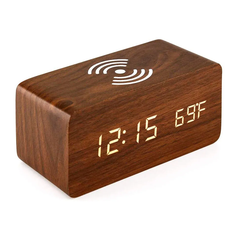 61QdDPMh4HL._AC_SL1000___08957 Wooden Phone Charger & Digital LED Alarm Clock in Dark Wood