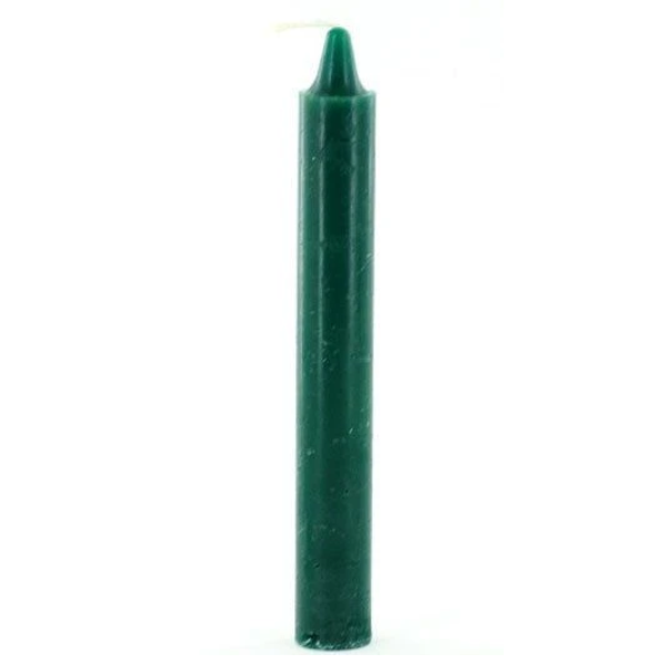 6 inch taper candle in green 6 inch taper candle in green