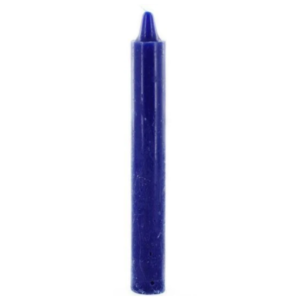 6 inch taper candle in blue