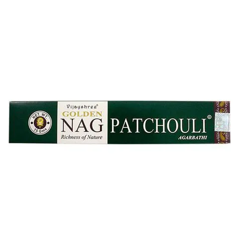 Golden-Nag-Patchouli__42470 Vijayshree Golden Nag Patchouli Incense 15g