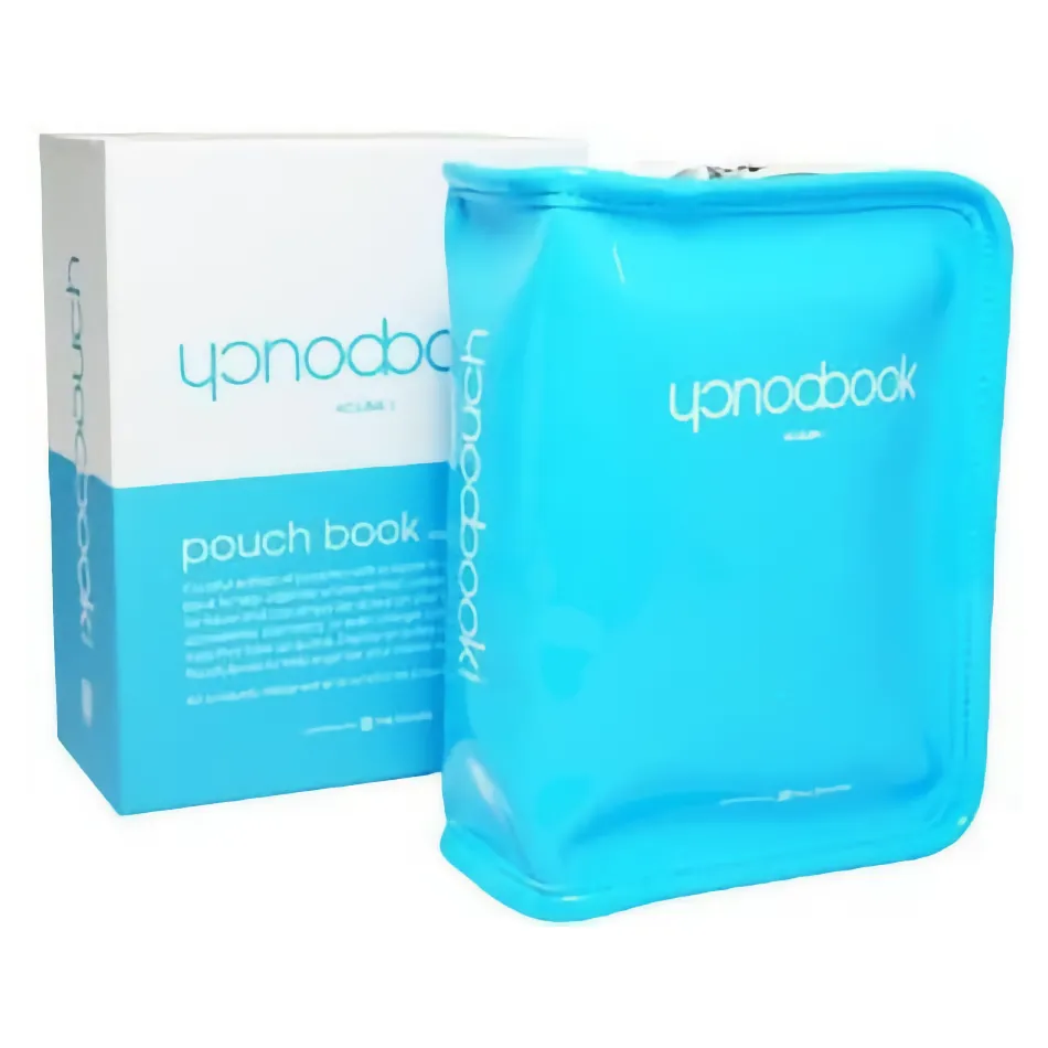 pouch book in blue pouch book in blue