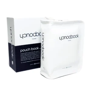 pouch book in white
