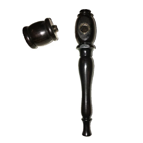 smooth wooden 4.5 inch pipe in ebony smooth wooden 4.5 inch pipe in ebony