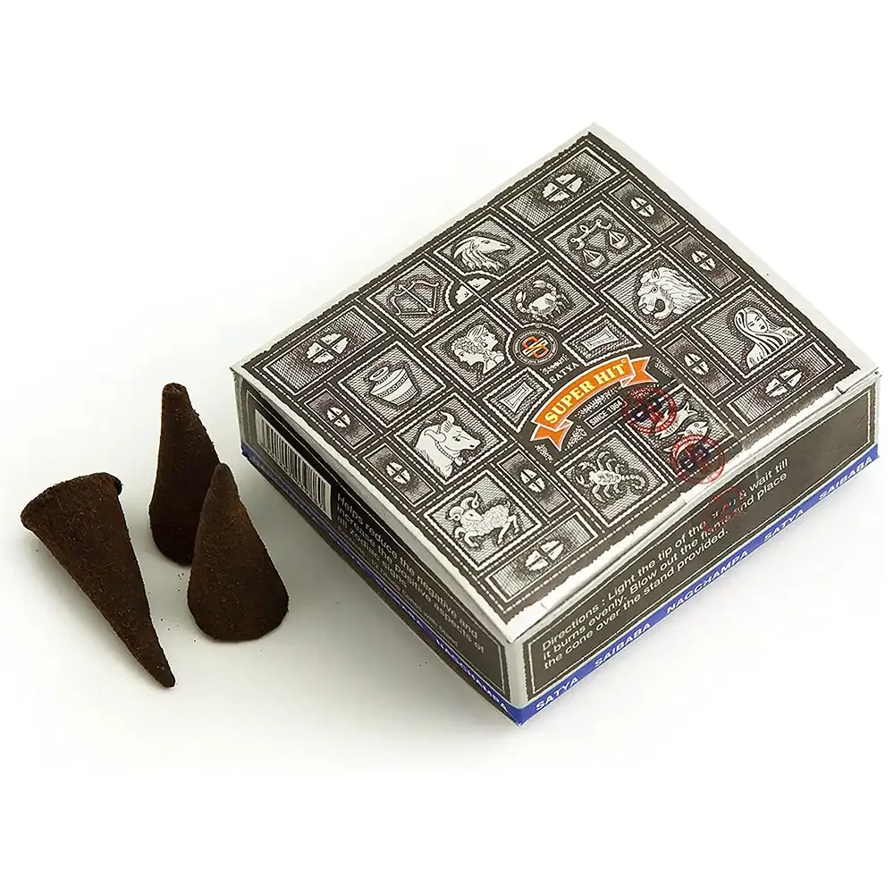 Super_Hit_Cones_3_copy__61554 Satya Sai Baba Nag Champa Super Hit Agarbatti Cones - Image 3