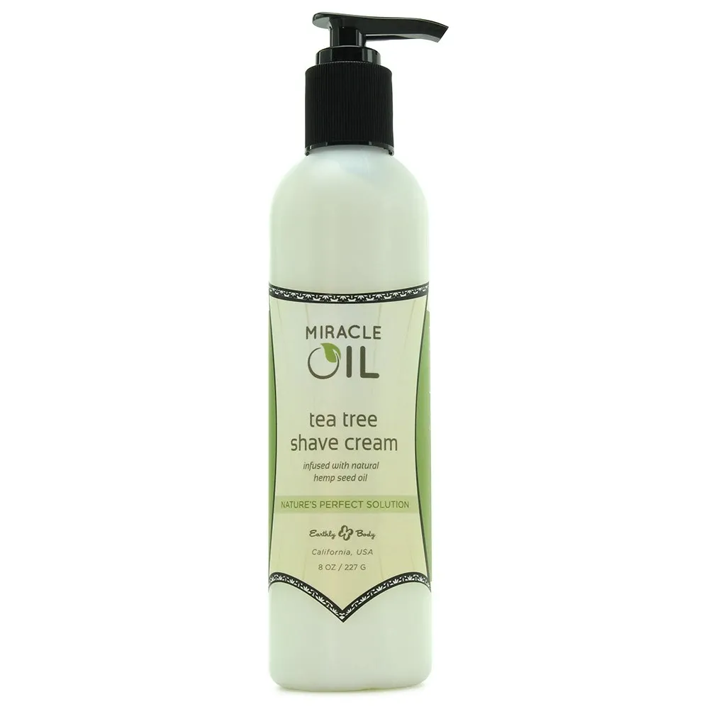 miracle oil tea tree shave cream in 8oz/227g miracle oil tea tree shave cream in 8oz/227g