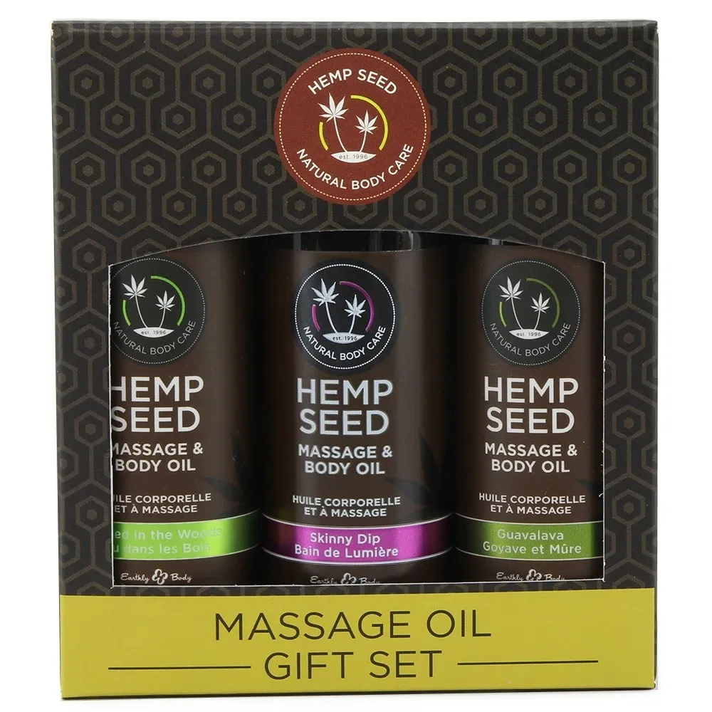 hempseed massage oil gift set in 2oz/59ml x 3 hempseed massage oil gift set in 2oz/59ml x 3