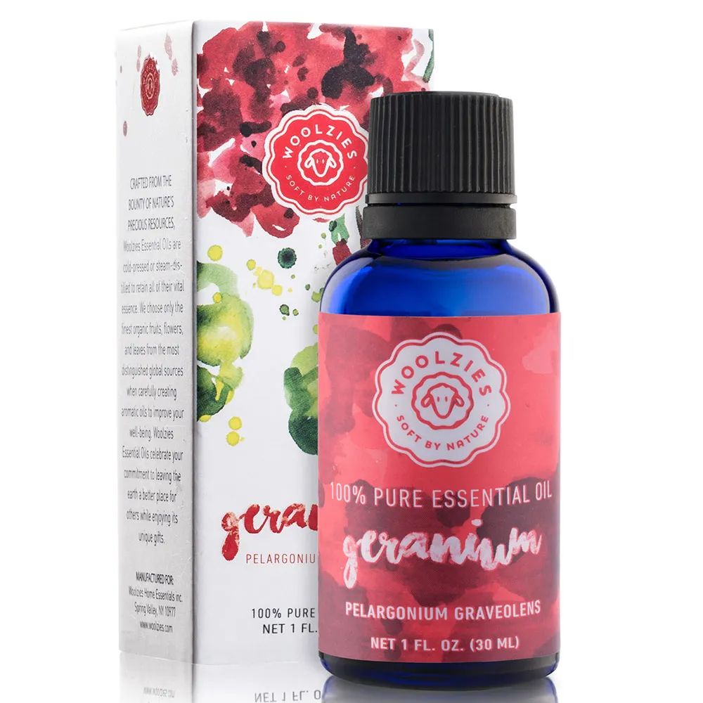 geranium-in-box Woolzies Geranium Essential Oil in 1oz/30mL