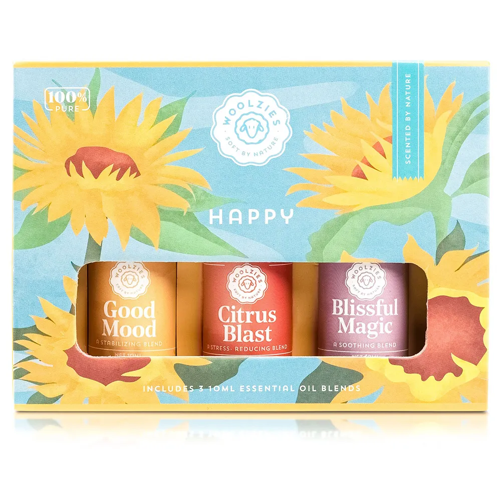 happy set Woolzies The Happy Collection Essential Oils in .33oz/10mL