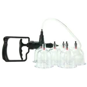 beginner's 6 pc cupping set in clear
