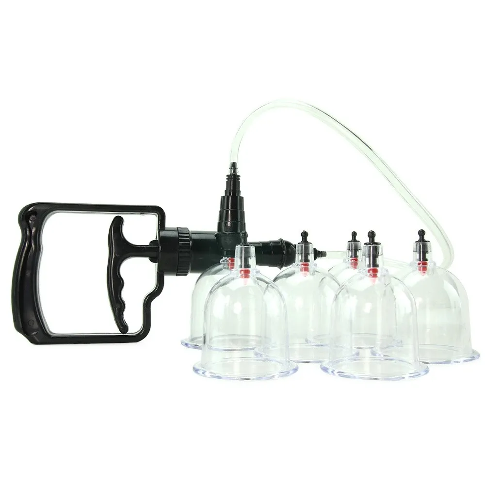 beginner's 6 pc cupping set in clear beginner's 6 pc cupping set in clear